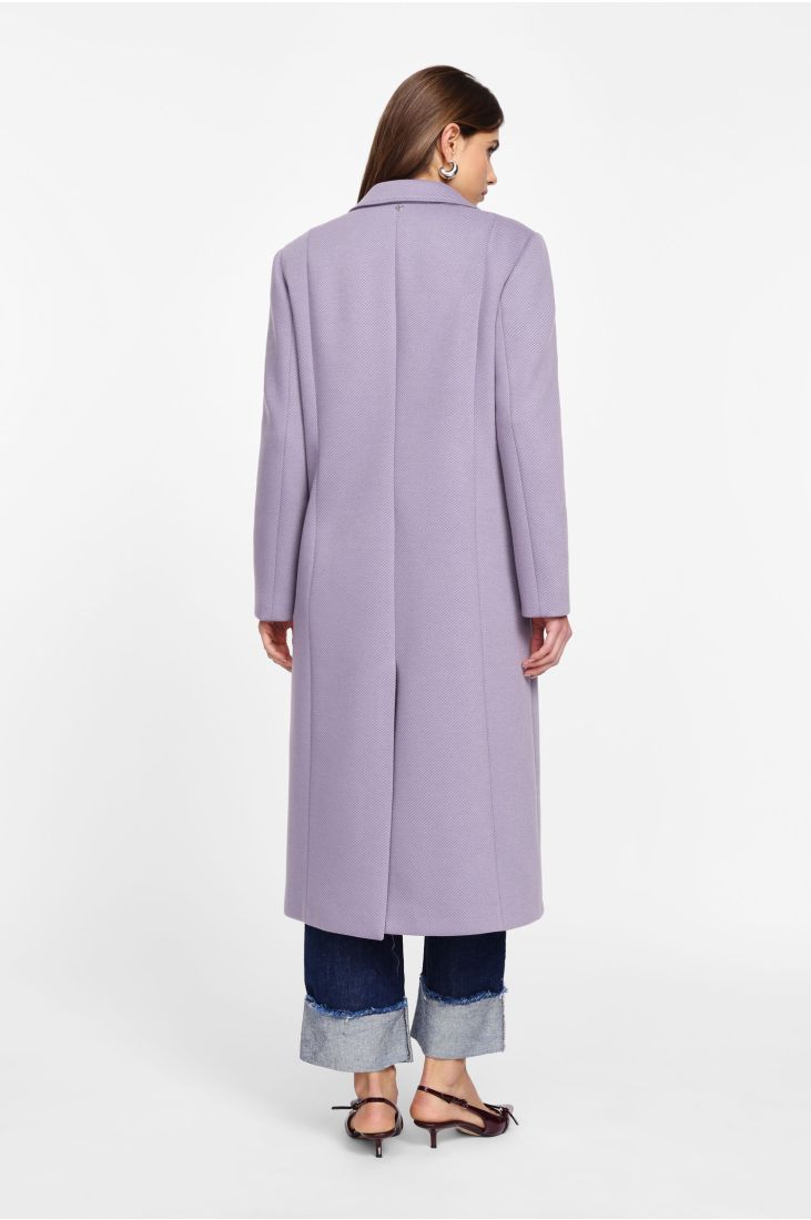 Long coat with buttons