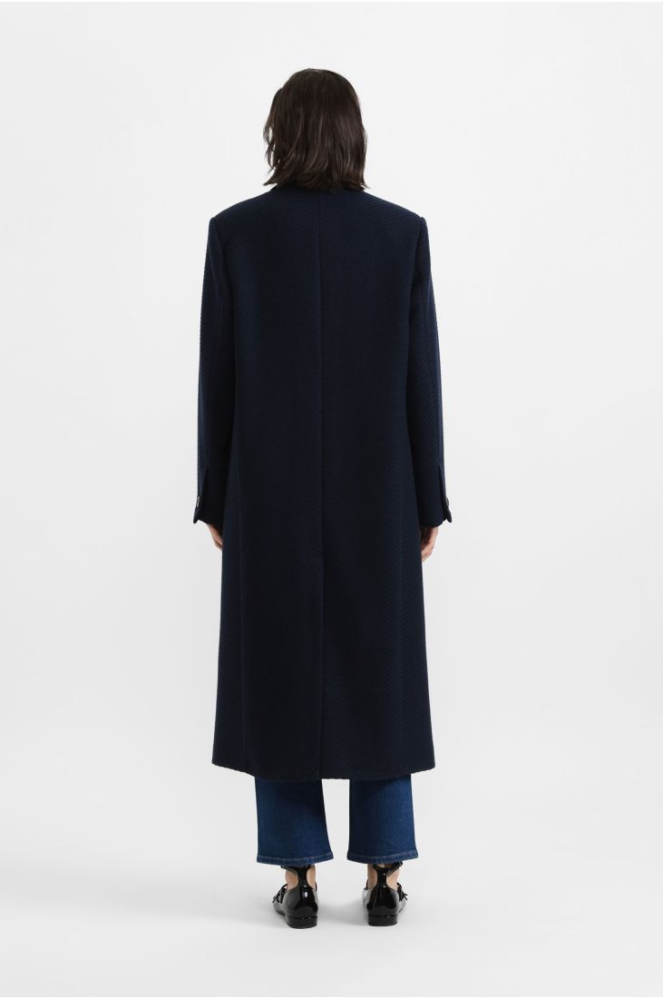 Long coat with double buttons