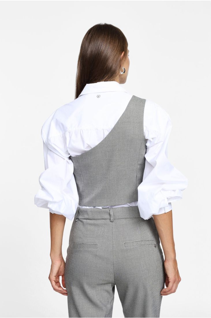 Asymmetrical strap vest