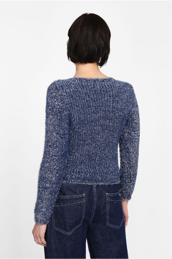 Soft pullover round neck 3/4 sleeves